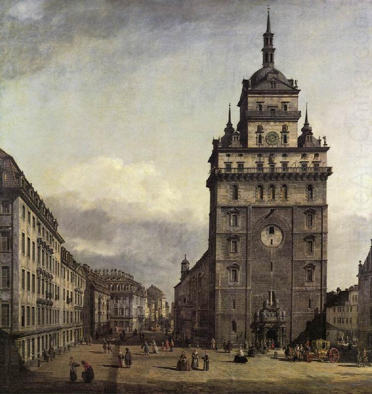 The Kreuzkirche in Dresden, BELLOTTO, Bernardo
